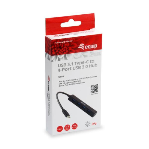 CONCEPTRONIC USB 3.1 TYPE-C TO 4-PORT USB 3.0 HU